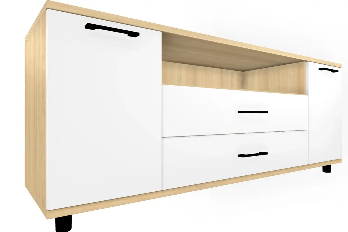 Гостиная Грейс комплект 12 (Ясень Асахи/Белый Бриллиант Глянцевый) — Мебель-центр Озерцо