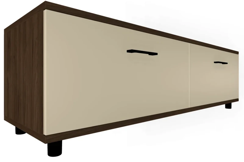 Тумба ТБ-5039-ГТ-КМ (Гикори Джексон Темный/Кашемир Матовый) — Мебель-центр Озерцо