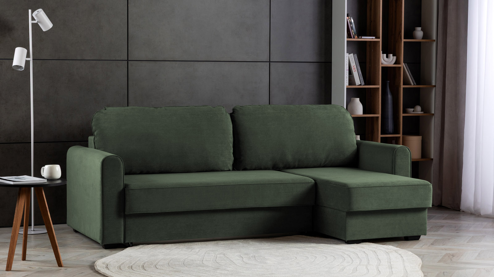 Диван -кровать угловой Magni ткань Royal I Field 144x233 — купить в Озерце