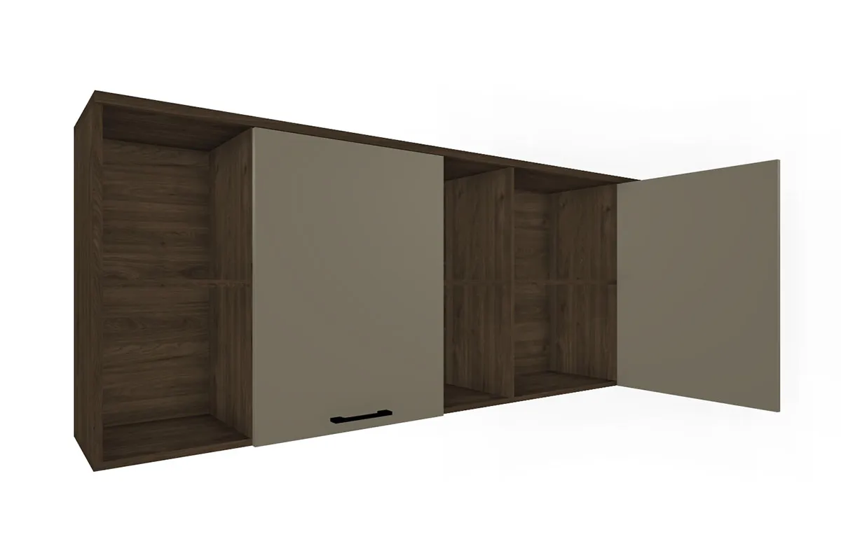 Антресоль АН-5010-ГТ-ЛМ (Гикори Джексон Темный/Латте Матовый) в мебель-центре Озерцо