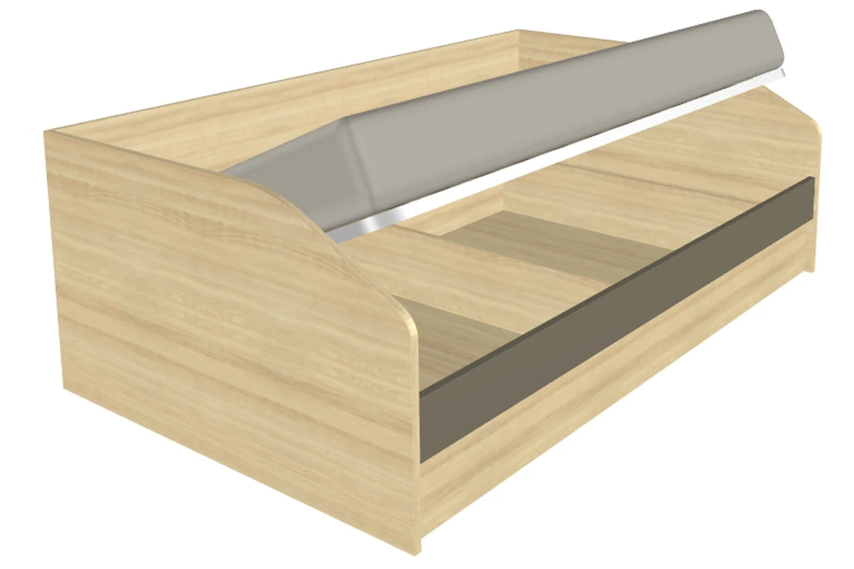 Кровать КР-119-АС-ЛМ 120х200 (Ясень Асахи/Латте Матовый) - купить в Озерце