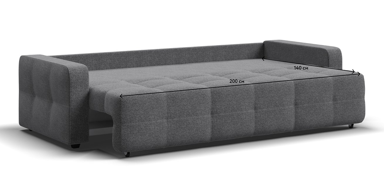 Денди диван Рогожка Мальмо серый — купить в Озерце