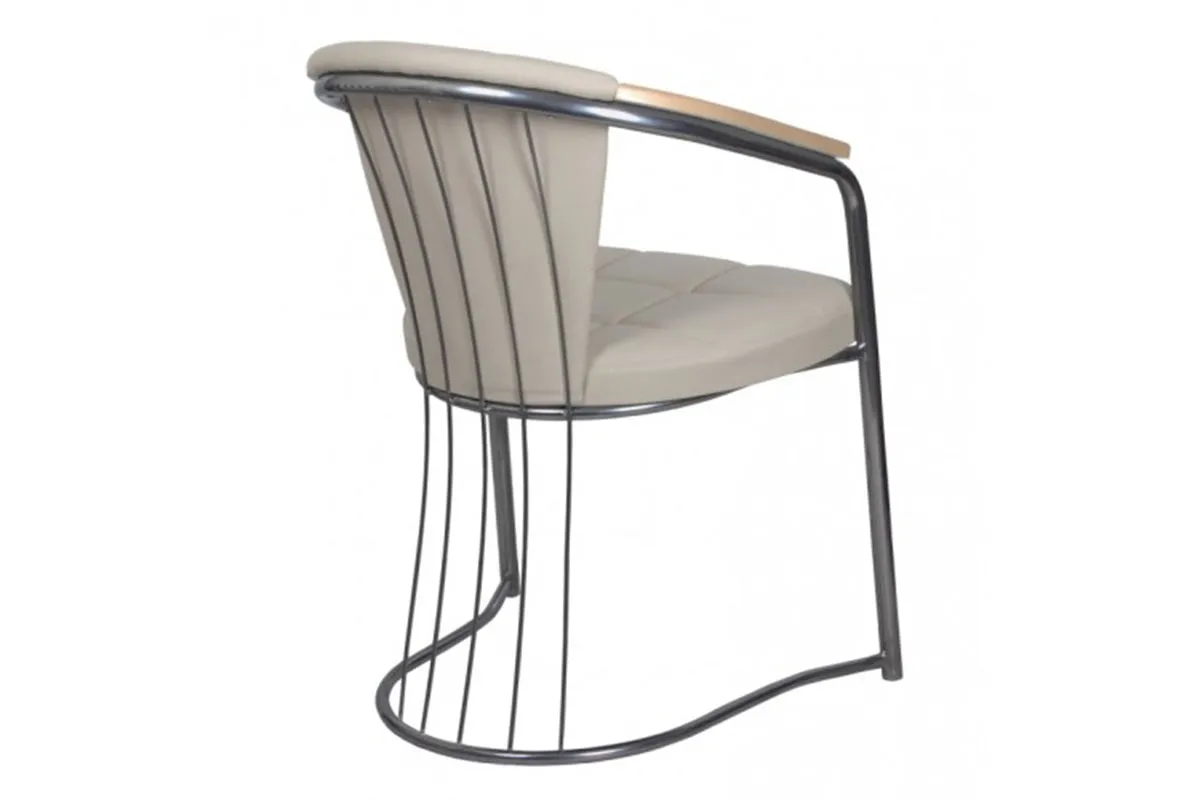 Стул Соната-Комфорт подлокотники бук, каркас Бриллиант, экотекс (3014) СРП-018К - купить в Озерце