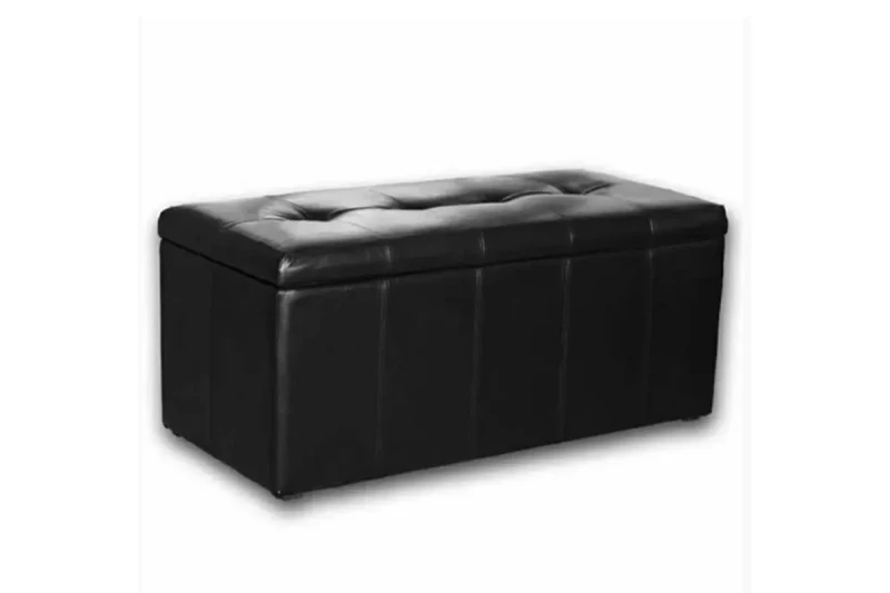 Банкетка Лонг (Черная экокожа) — купить в Озерце