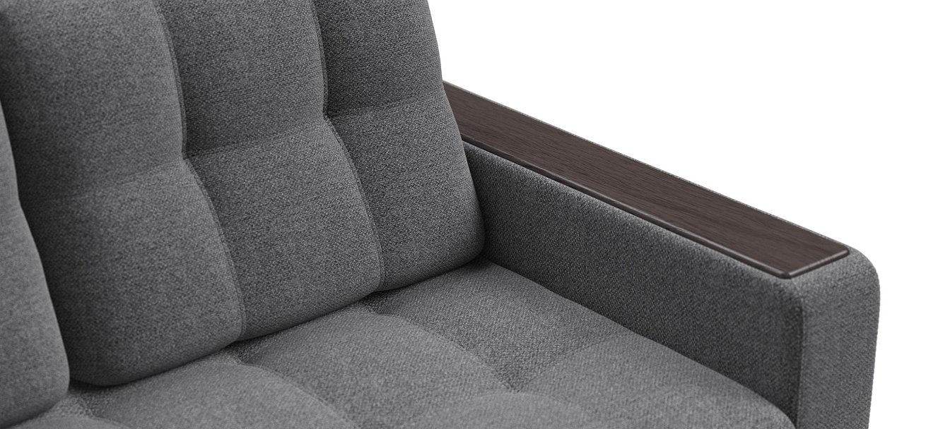 Босс Маркет двухместный диван Рогожка Мальмо серый — купить в Озерце