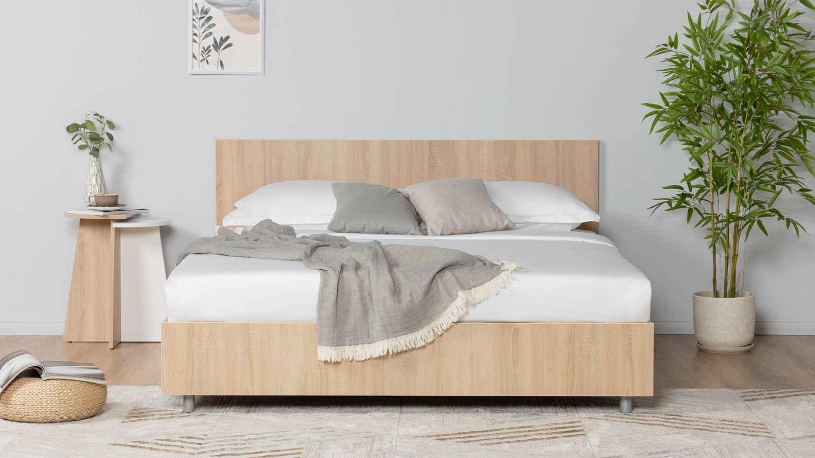 Кровать Story Pro, цвет Дуб Бардолино натуральный 140x200 - купить в Озерце