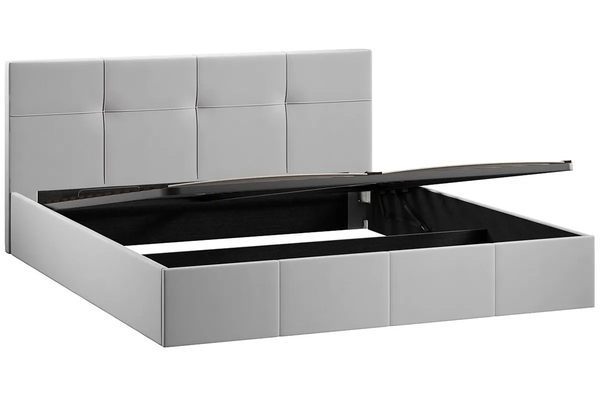 Кровать Лора с ПМ и заглушиной 180х200 (Велюр / Confetti Silver) - купить в Озерце