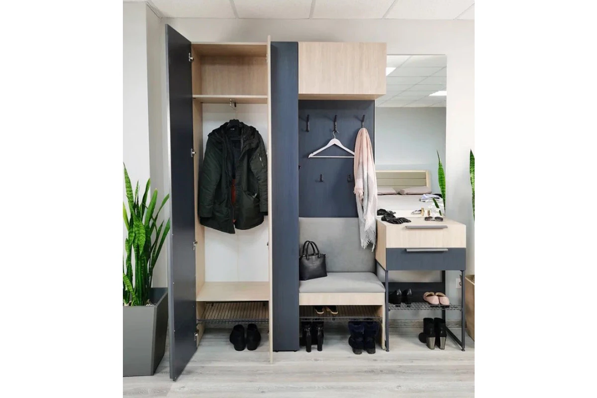 Комод-обувница Палермо №2 (Рейн Морион) — Мебель-центр Озерцо