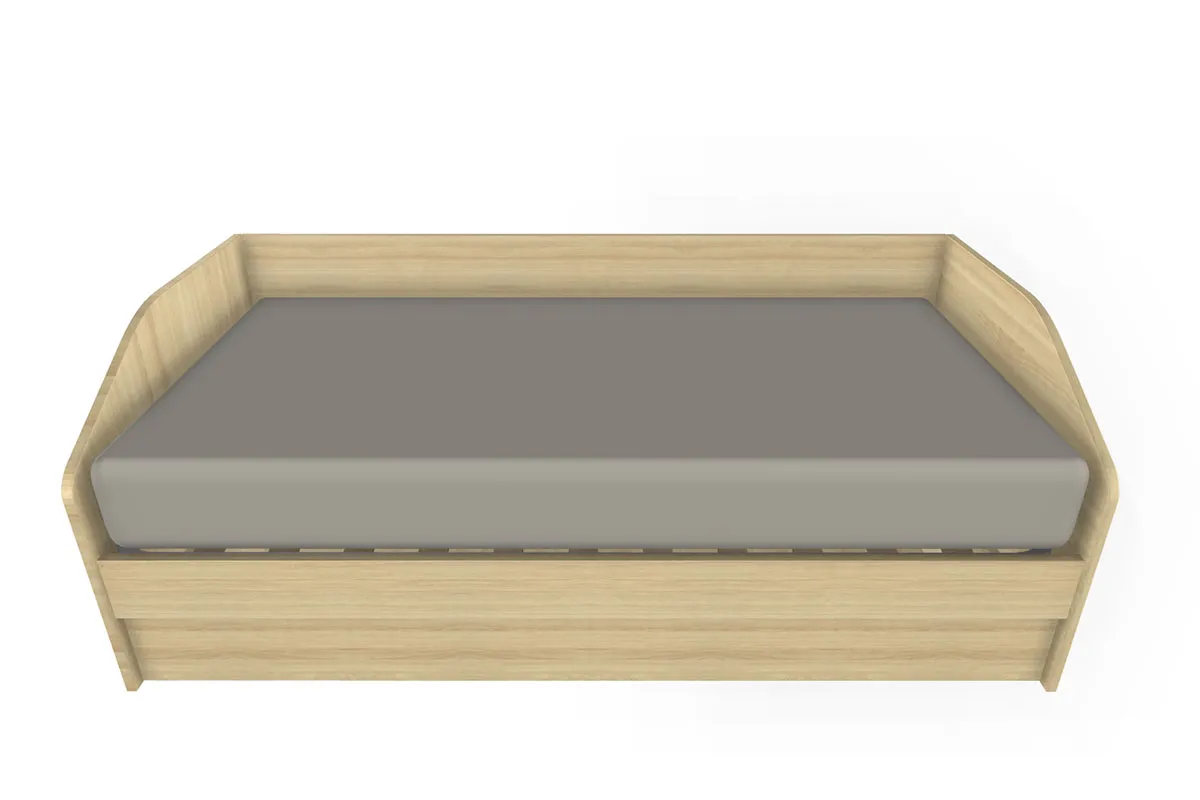 Кровать  КР-118 90х190 (Ясень Асахи) - купить в Озерце