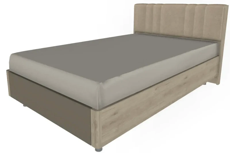 Кровать КР-5011-ГС-ЛМ (Гикори Джексон Светлый/Латте Матовый) - купить в Озерце