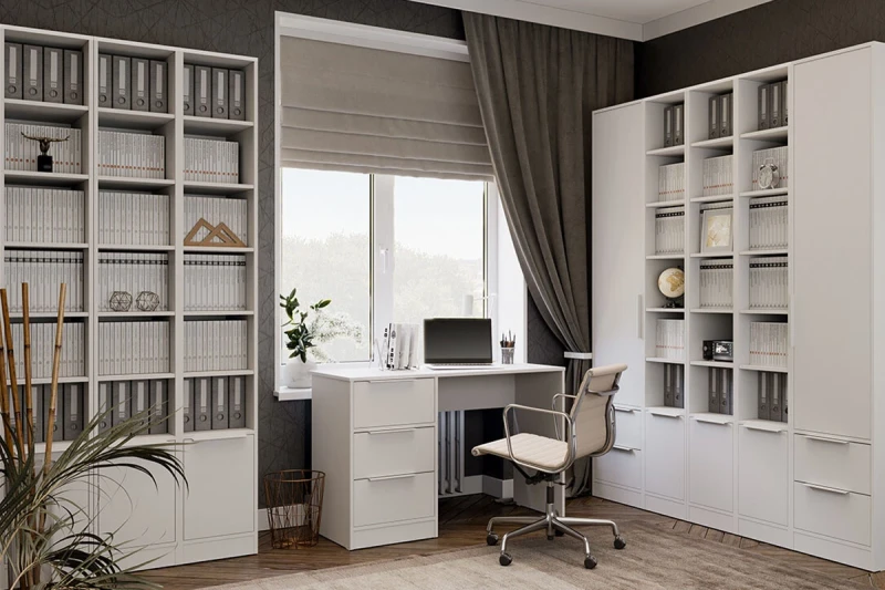 Набор мебели для офиса Марли №1 (Белый) — Мебель-центр Озерцо