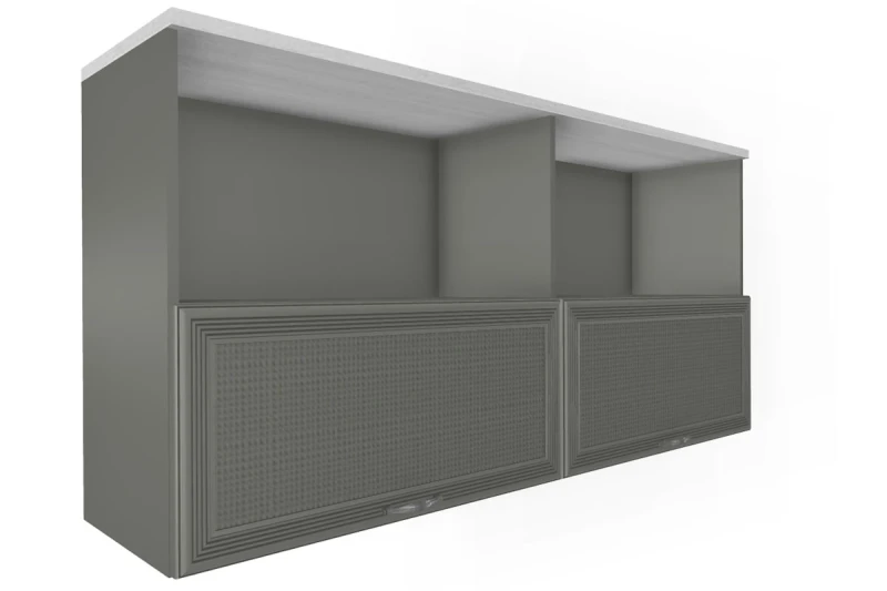 Антресоль АН-1015-СЯ-СО (Снежный Ясень/Серый Оникс) в мебель-центре Озерцо