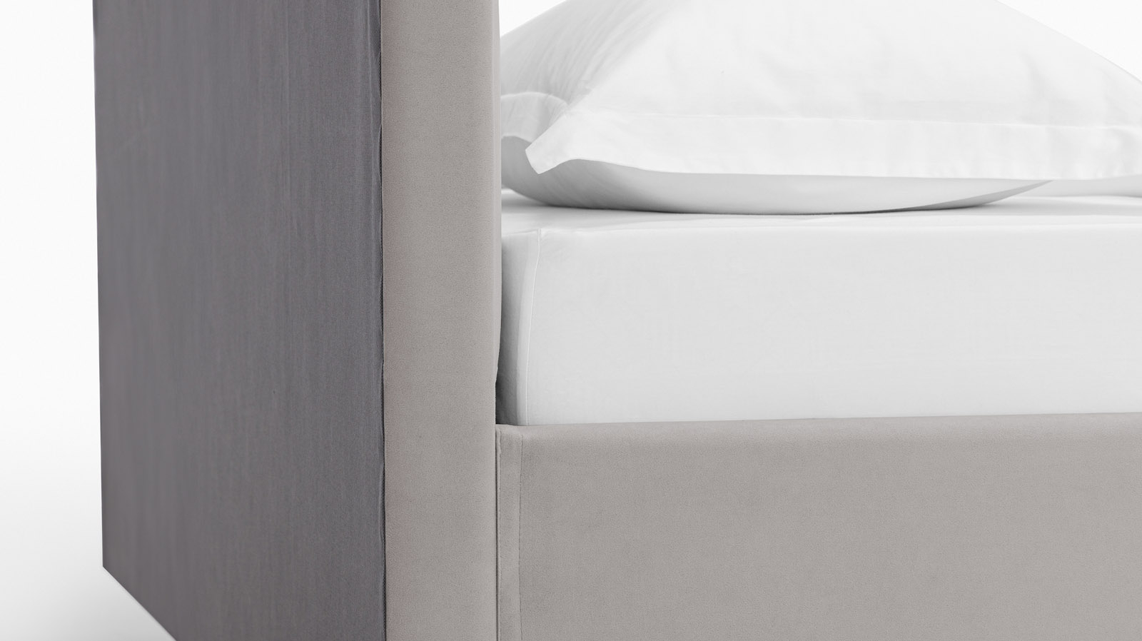 Кровать Linea Nova ткань Casanova Grey 200x200 - купить в Озерце