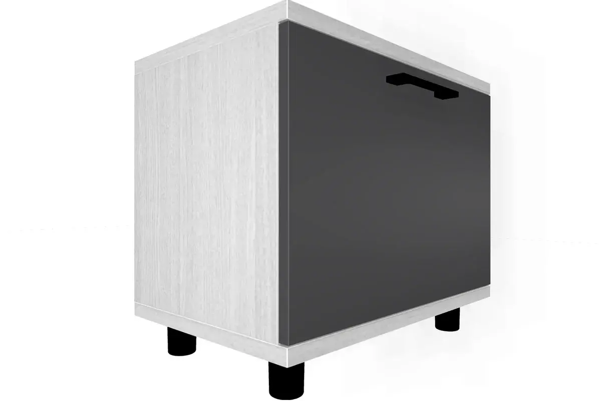 Прихожая Грейс комплект 5 (Снежный Ясень/Антрацит Матовый) - заказать на Ozerco.com Прихожая Грейс комплект 5 (Снежный Ясень/Антрацит Матовый) — Мебель-центр Озерцо