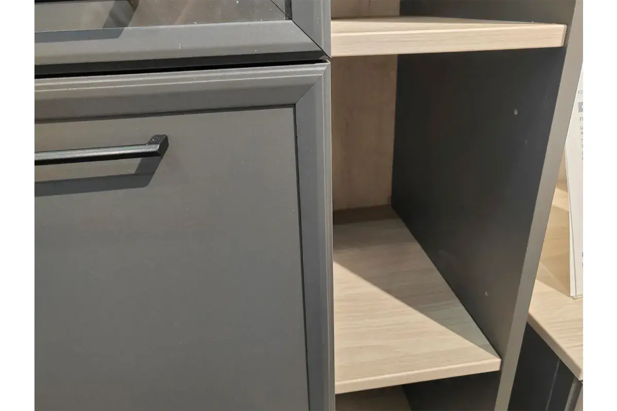 Гостиная Aurelio 3 (Антрацит/Блеквуд Сатиновый) — Мебель-центр Озерцо