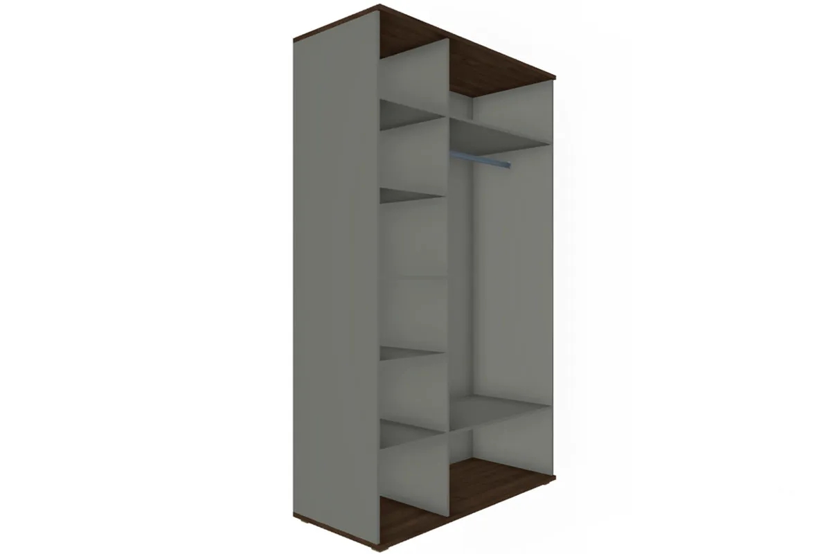 Готовый комплект для спальни СК-1009-ГТ-СО (Гикори Джексон Темный/Серый Оникс) - купить в Озерце