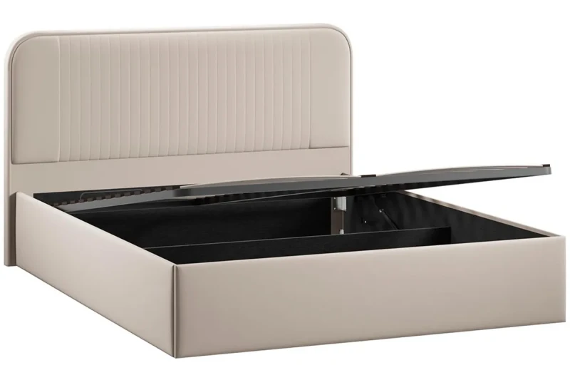 Кровать Тиффани Тип 1 с ПМ и заглушиной 160х200 (Велюр/Confetti Cream) - купить в Озерце