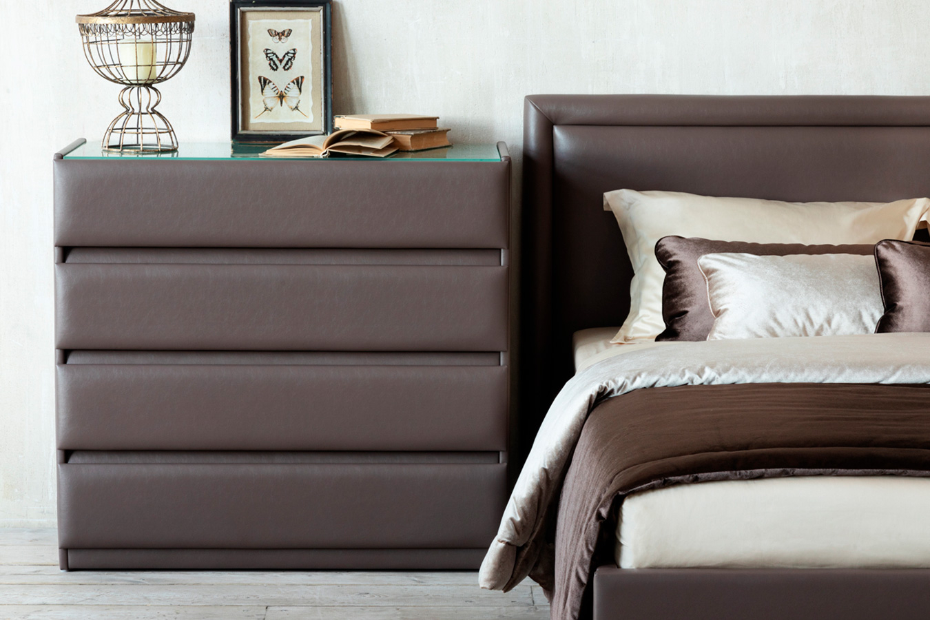 Комод Lorenco 47x101, со стеклом Тк. Sky Velvet 02 — купить в Озерце