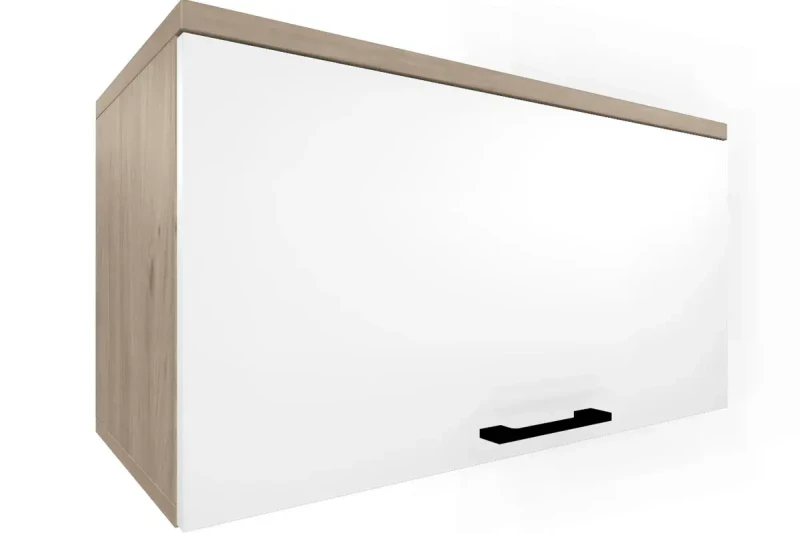 Антресоль АН-5044-ГС-БГ (Гикори Джексон Светлый/Белый Бриллиант Глянцевый) в мебель-центре Озерцо