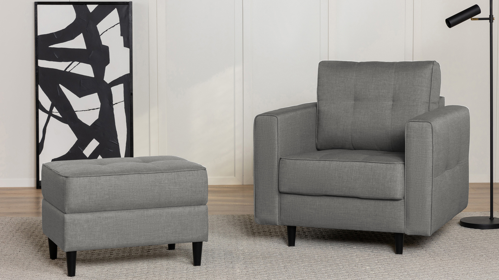 Пуф Amani Pro, Тк. Тк. Lidot silver 53x68 — купить в Озерце