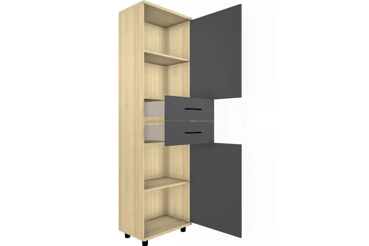 Шкаф многоцелевой ШК-5072-АС-АМ (Ясень Асахи/Антрацит Матовый) в мебель-центре Озерцо