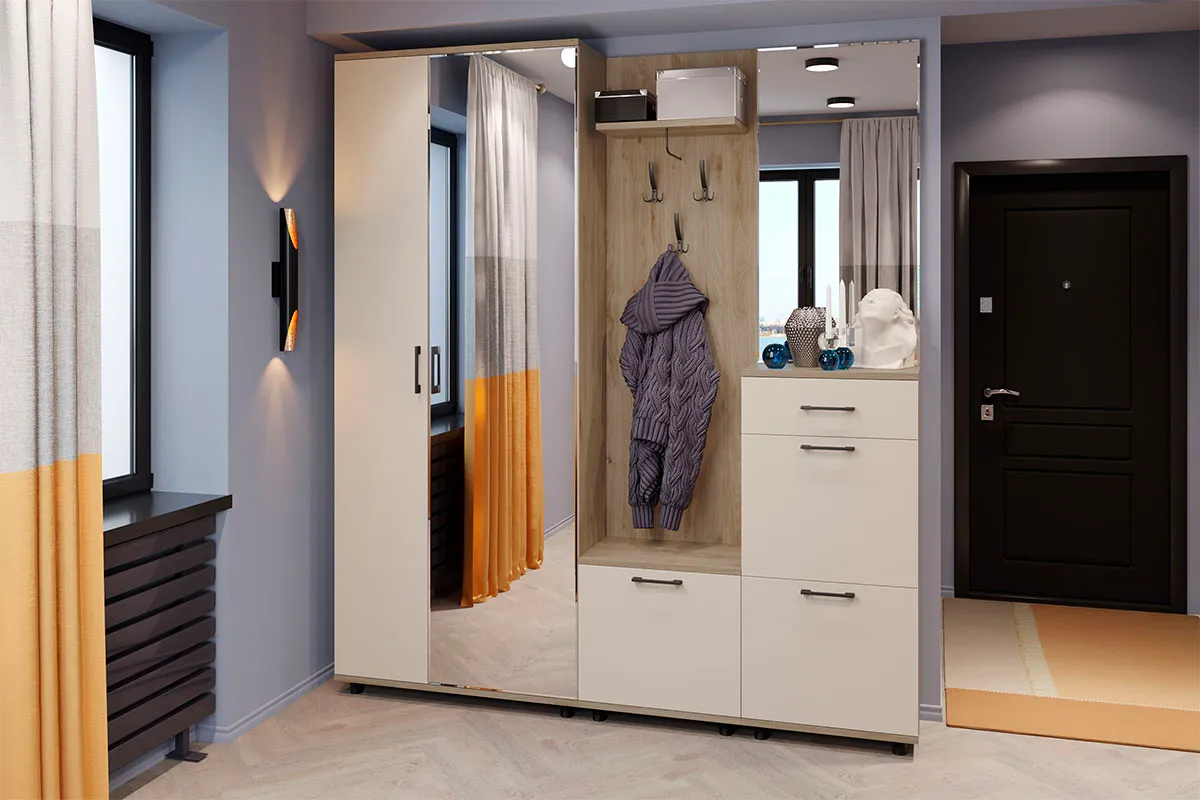 Тумба ТБ-5003-ГС-КМ (Гикори Джексон Светлый/Кашемир Матовый) — Мебель-центр Озерцо