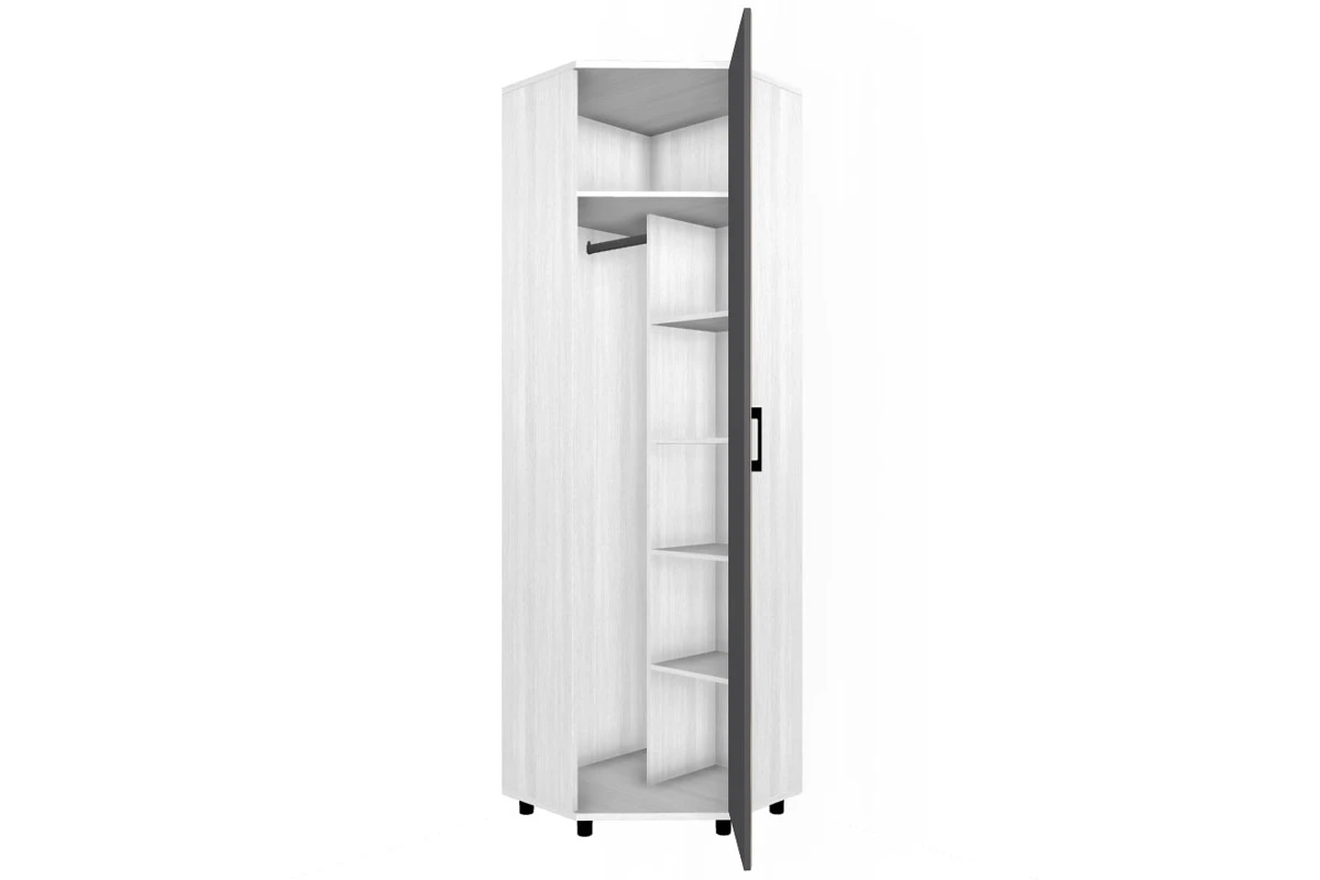 Шкаф для одежды и белья ШК-5014-СЯ-АМ (Снежный Ясень/Антрацит Матовый) в мебель-центре Озерцо