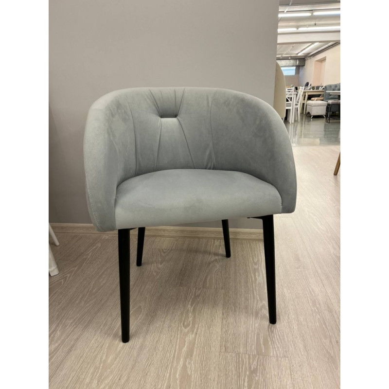 Стул КРИСТИНА-S  муар черный, светло-серый 3VELU52 - купить в Озерце