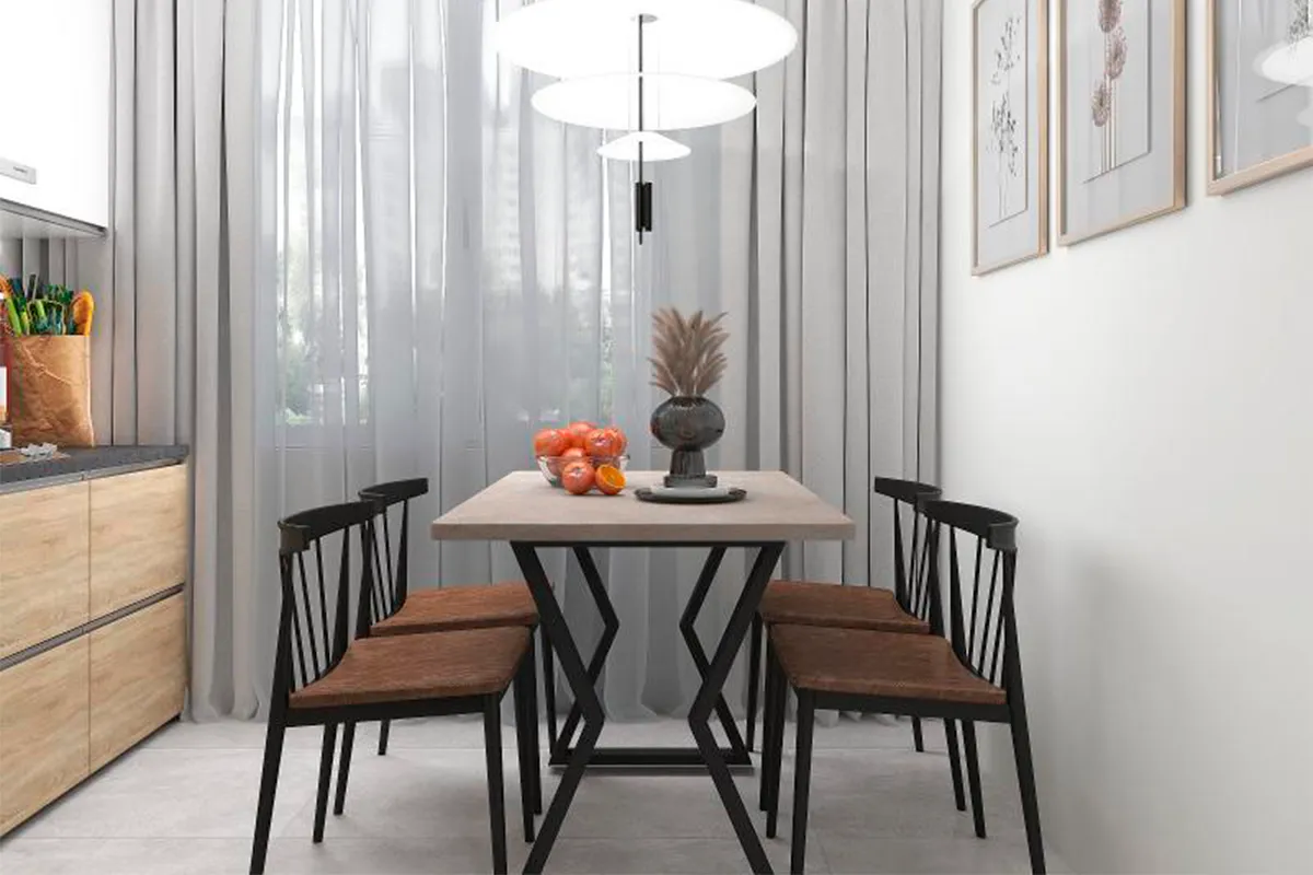 Стол Ричи (Дуб Юкон/Чёрный) - купить в Озерце