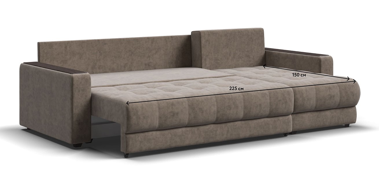 Угловой диван BOSS 3.0 Classic XL Велюр Роял тауп — купить в Озерце