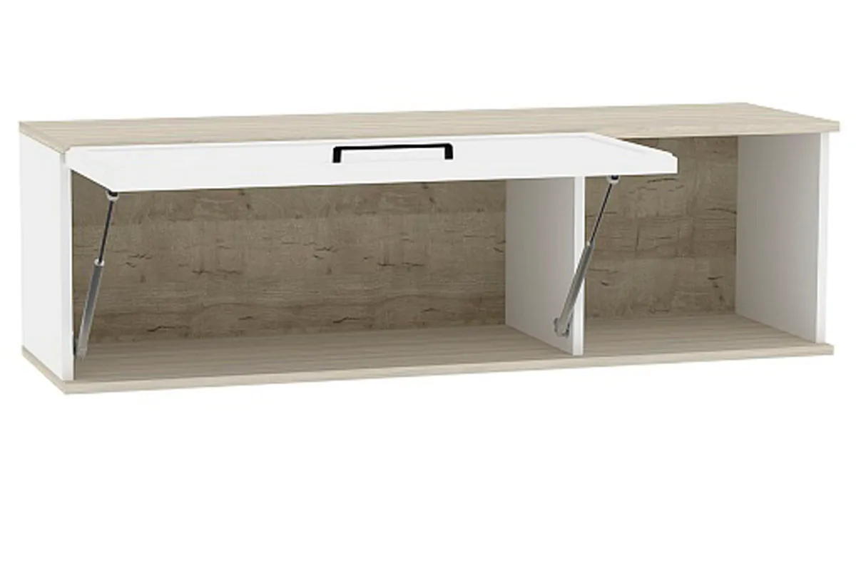 Шкаф навесной Aurelio 15 (Белый/Блеквуд Сатиновый) в мебель-центре Озерцо