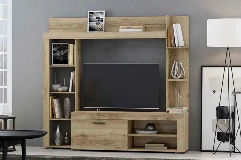 Гостиная Легенда-2 (Делано светлый) — Мебель-центр Озерцо