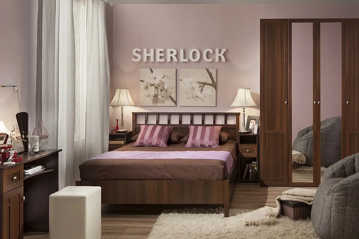 Спальня Sherlock (Орех шоколадный) - купить в Озерце