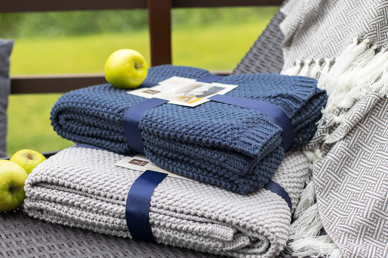 Плед Вязаный плед Лазурь 130x170 в мебель-центре Озерцо