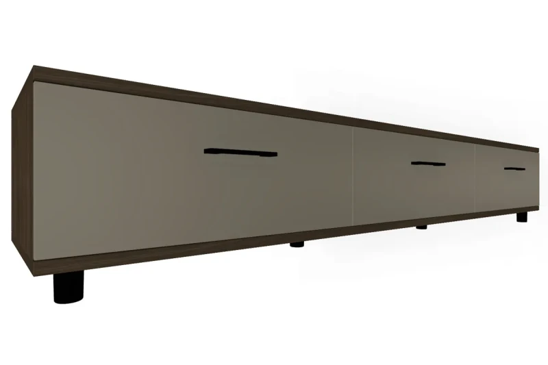 Тумба ТБ-5071-ГТ-ЛМ (Гикори Джексон Темный/Латте Матовый) — Мебель-центр Озерцо