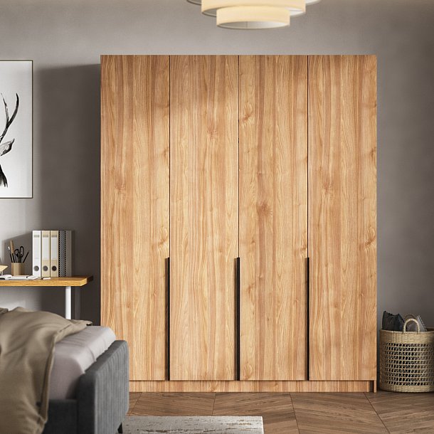 Рим 180 шкаф распашной 4Д Орех Селект в мебель-центре Озерцо