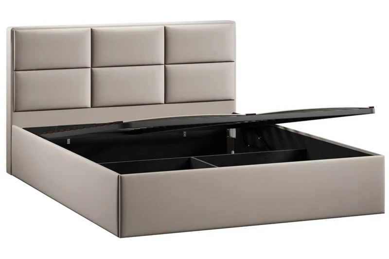 Кровать Стелла с ПМ Тип 1 и заглушиной 160х200 (Велюр/Confetti Smoke) - купить в Озерце