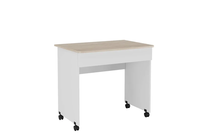 Стол компьютерный Diamond Тип 2 (Дуб Сонома/Белый) — Мебель-центр Озерцо