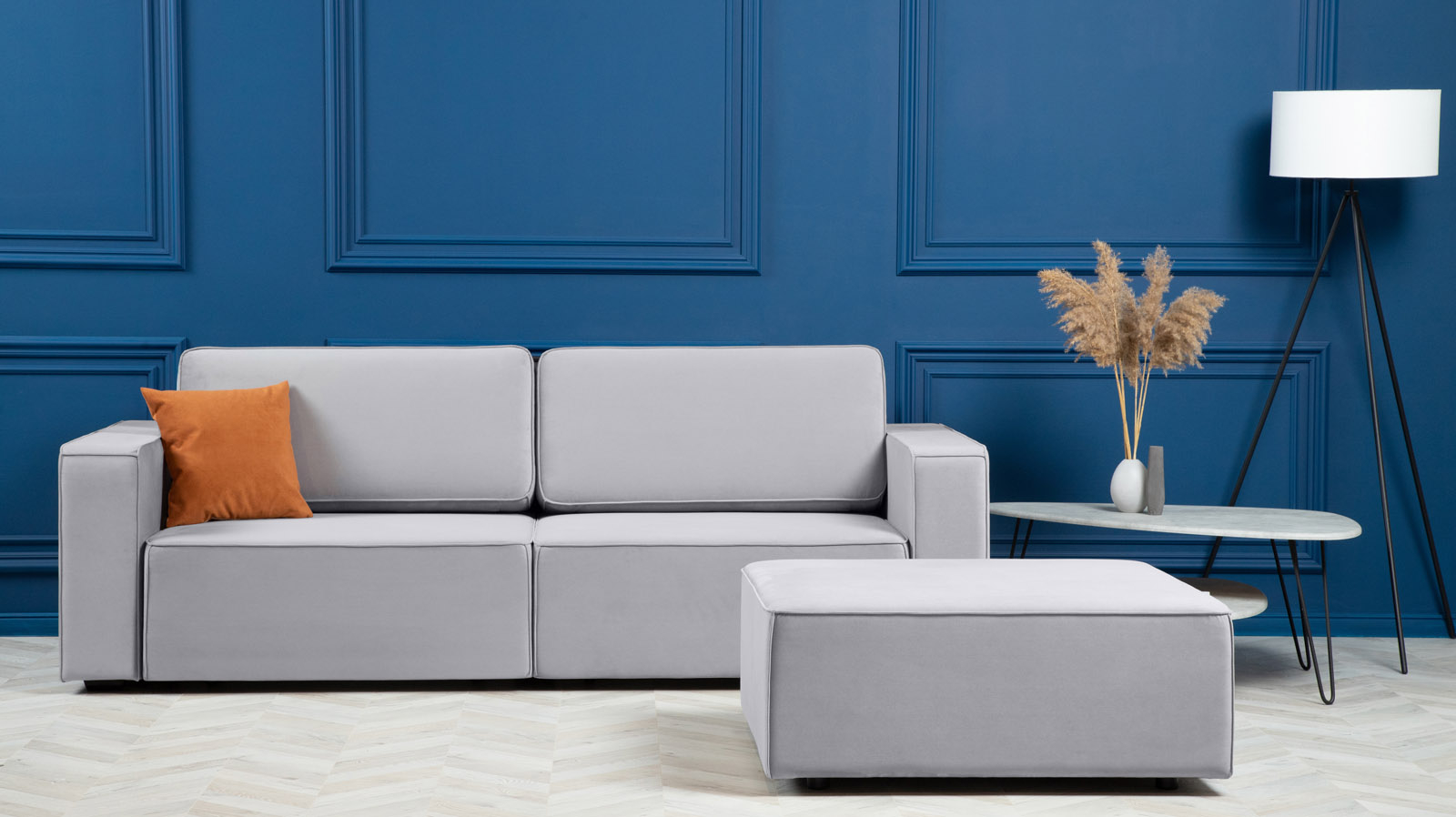 Пуф Ralf, Тк. Sky Velvet 08 97x100 — купить в Озерце