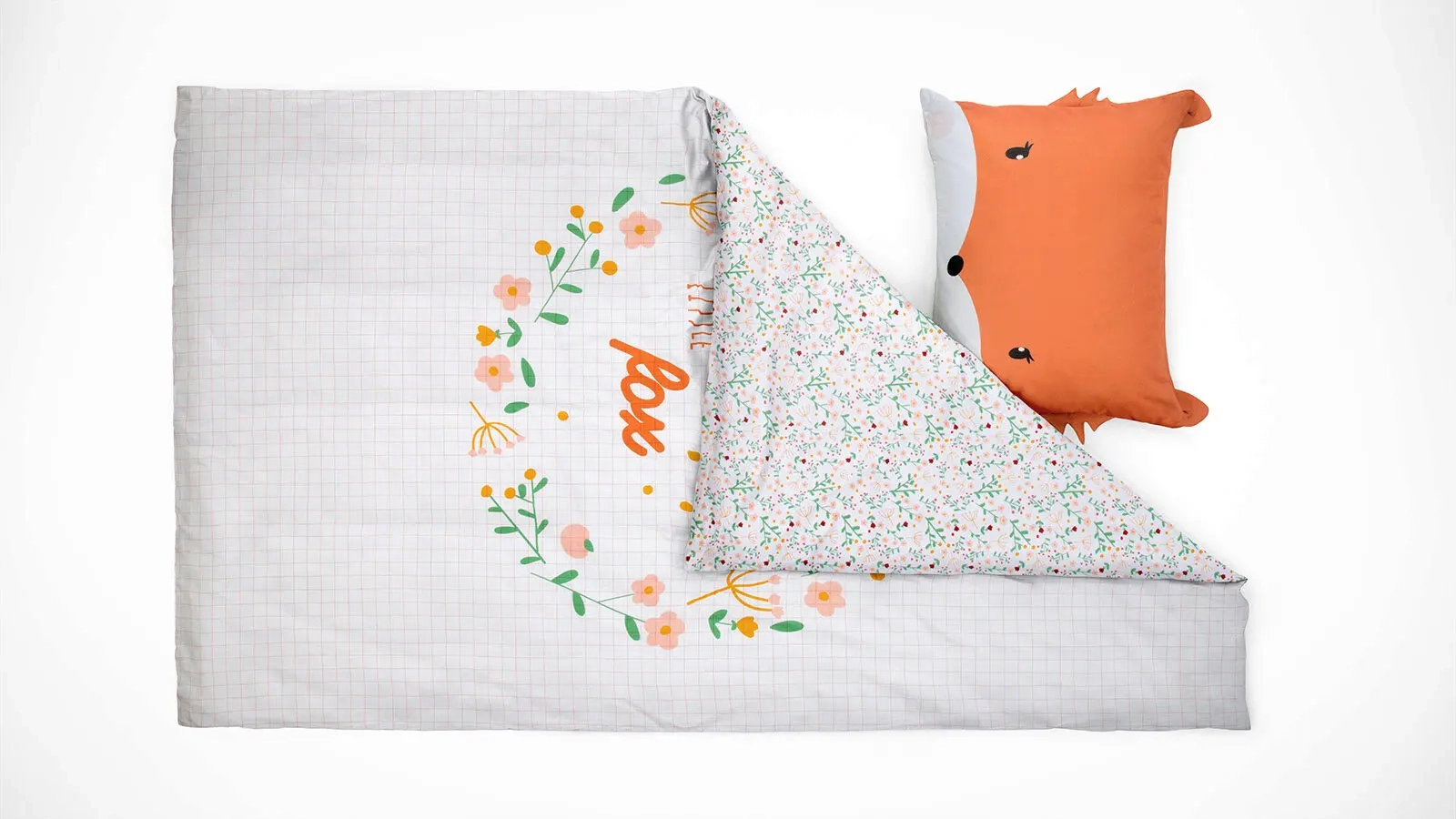 Постельное белье Askona kids Лисенок 140x205 (односпальный), без простыни в мебель-центре Озерцо