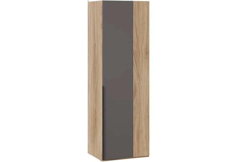 Шкаф угловой Порто СМ-393.07.006 с 1 глухой дверью (580) (Яблоня Беллуно/Графит софт) в мебель-центре Озерцо