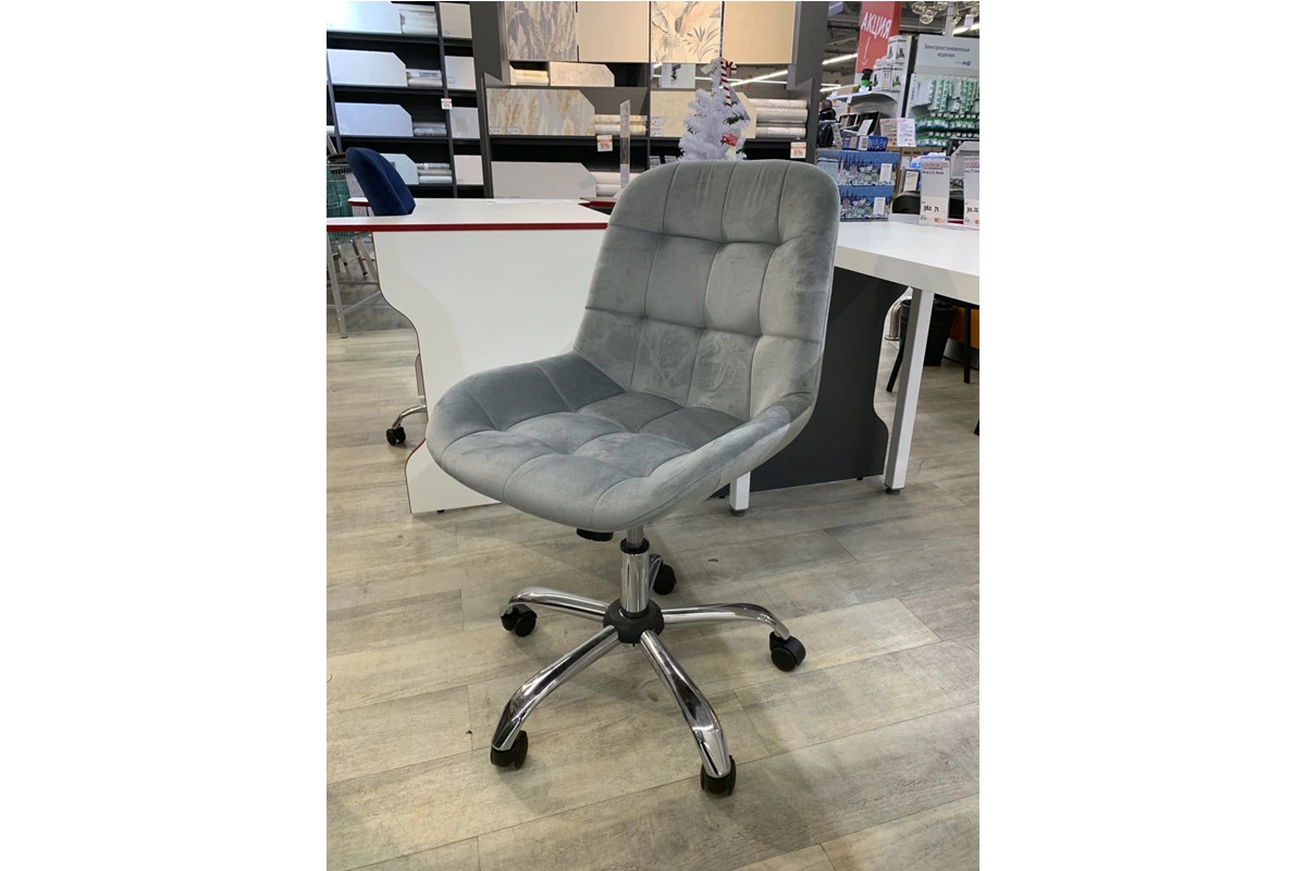 Стул Тоскана-лифт (каркас эмаль/Велюр Velluto 18 серый) СРП-333 — Мебель-центр Озерцо