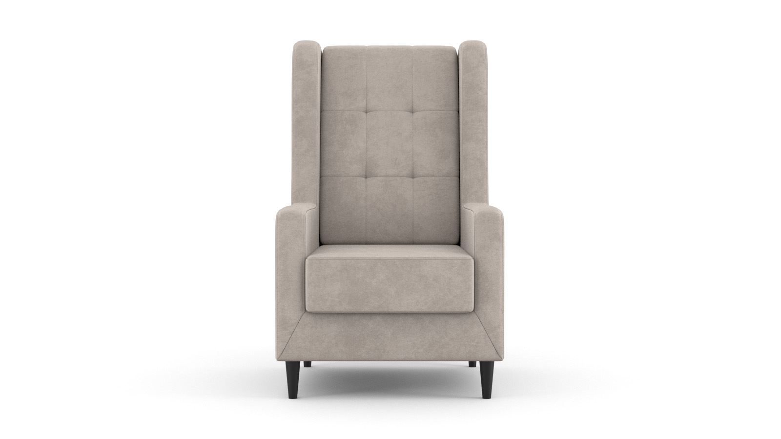 Кресло Beyker Sky velvet 03, черные ножки 75x86 — купить в Озерце