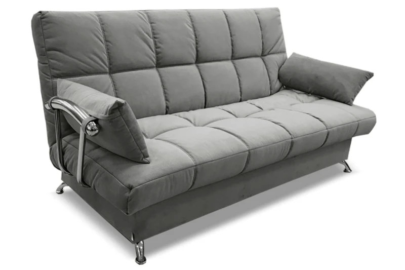 Диван-кровать Финка с хром. бок. "Регина-45.2" Lovely 6 Дымчато-серый — купить в Озерце