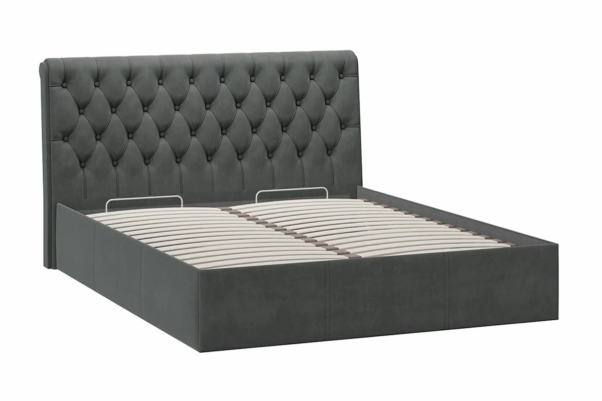 Кровать Скарлет с ПМ 160х200 (Графит серый) - купить в Озерце