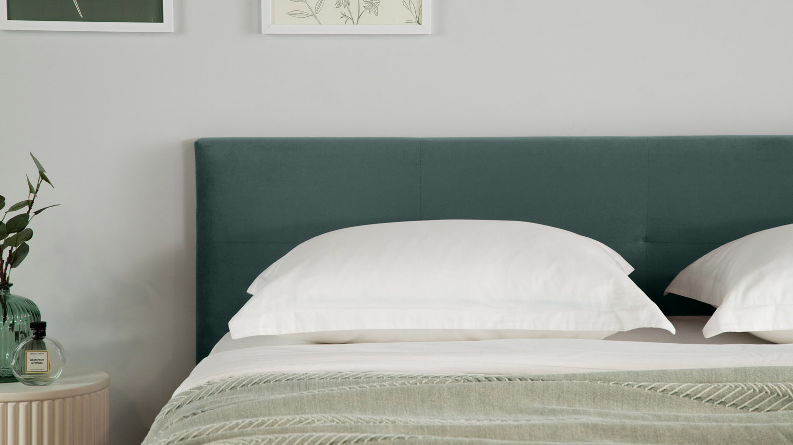 Кровать с ортопедической решеткой Vanessa Nova, ткань Casanova Seawave, 90x200 - купить в Озерце