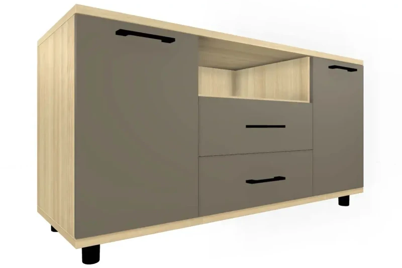 Тумба ТБ-5022-АС-ЛМ (Ясень Асахи/Латте Матовый) — Мебель-центр Озерцо