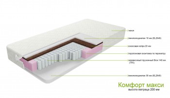 Матрас «Комфорт Макси» 90х200см. - купить в Озерце