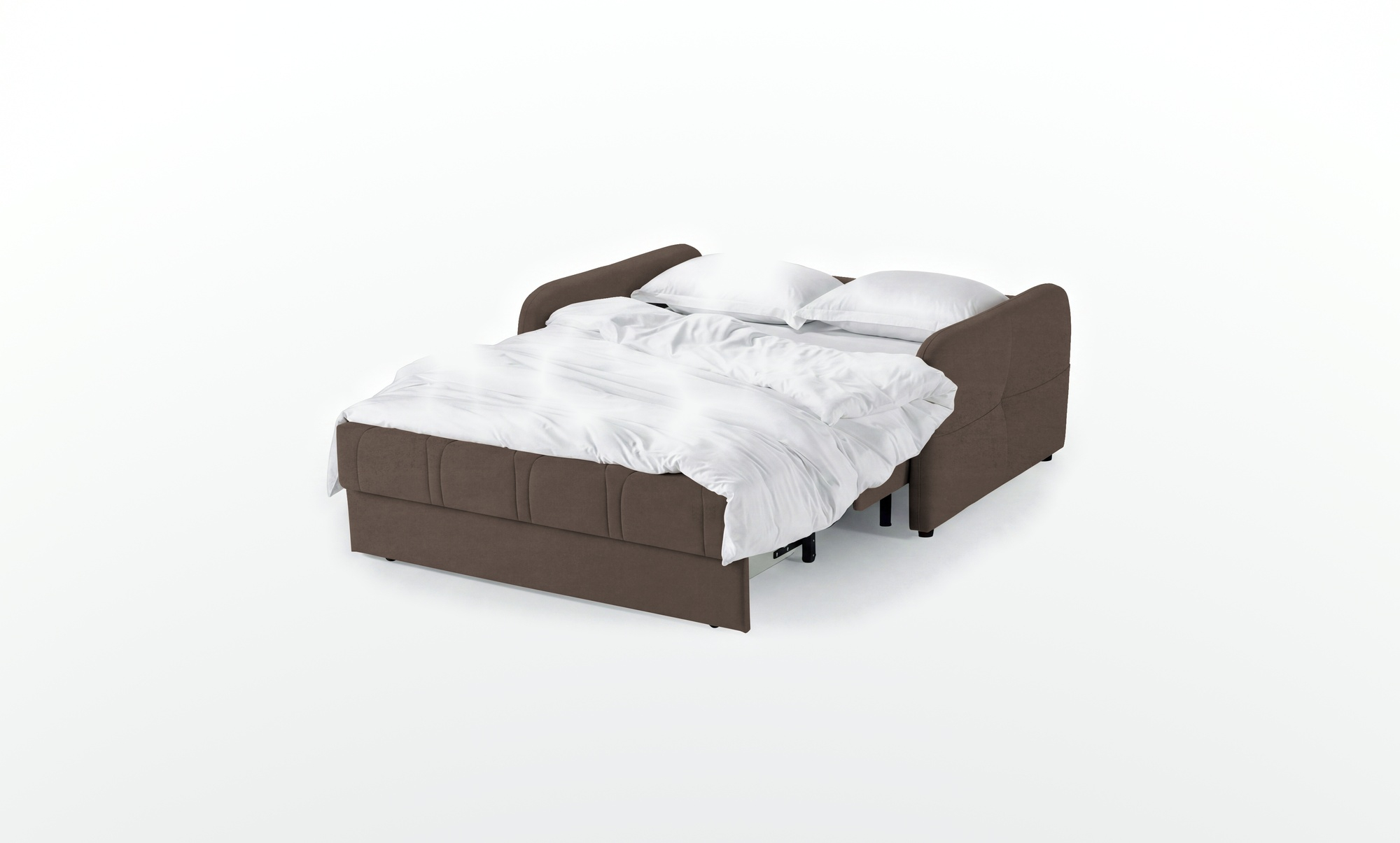 Диван - кровать Domo Pro с мягкими подлокотниками, стежка ромб, ткань Sky Velvet 02 140x216 — купить в Озерце