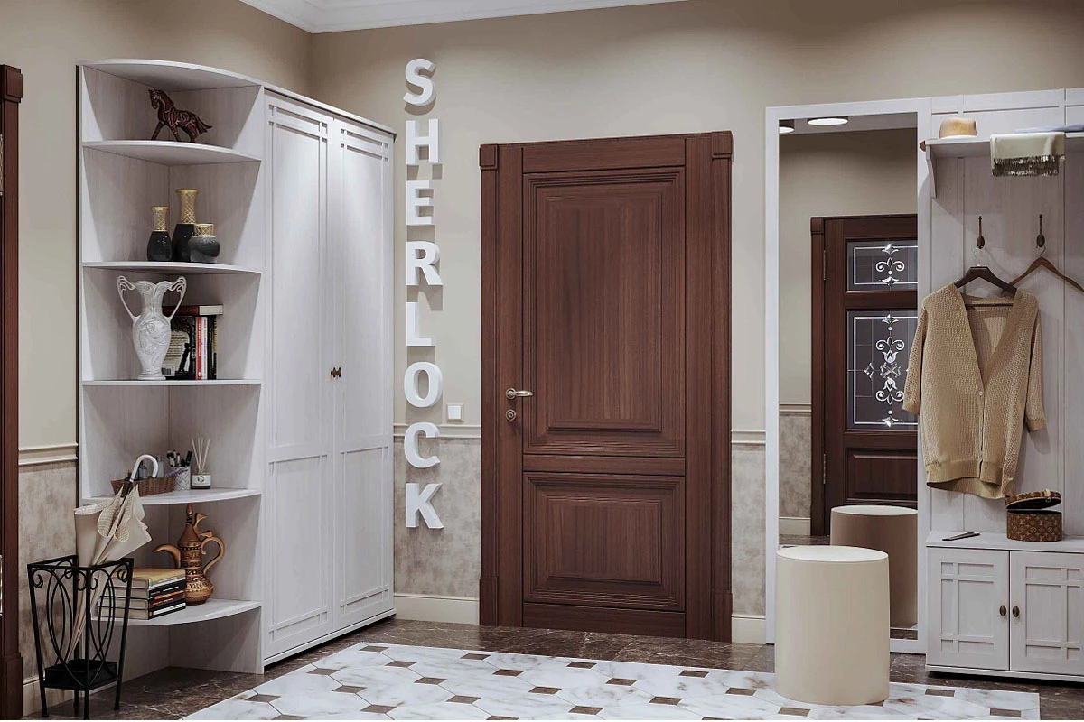 Sherlock 74 Вешалка Ясень Анкор светлый — Мебель-центр Озерцо